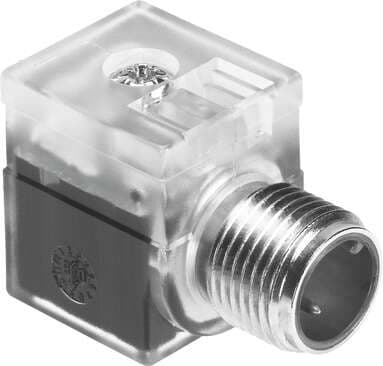 Festo 188024 plug socket MSSD-EB-M12-MONO for valves MEBH, MEOBH, MN2H, IMN2H. Based on the standard: (* EN 175301-803, * EN 61076-2-101, * EN 61984), Switching position indicator: LED, Mounting type: On solenoid valve with M2.5 central screw, Electrical connection 1: 188024 on Powermatic Associates