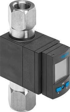 Festo 8036878 flow sensor SFAW-100T-TG1-E-PNLK-PNVBA-M12 For measuring and monitoring flow rate, volume and temperature of liquid media, flow measuring range 100l/min. Authorisation: (* RCM Mark, * c UL us - Listed (OL)), CE mark (see declaration of conformity): (* to  8036878 on Powermatic Associates