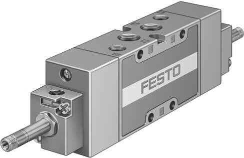 Festo 535931 solenoid valve JMFH-5-1/4-B-EX With manual overrides, without solenoid coils or sockets. Solenoid coils and sockets should be ordered separately. Valve function: 5/2 bistable, Type of actuation: electrical, Width: 32 mm, Standard nominal flow rate: 1600 l 535931 on Powermatic Associates