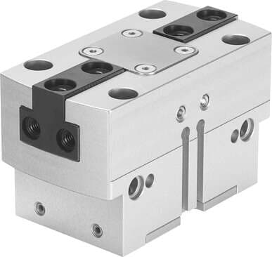 Festo 560210 parallel gripper HGPT-35-A-B sturdy. Size: 35, Stroke per gripper jaw: 8 mm, Max. replacement accuracy: <: 0,2 mm, Max. angular gripper jaw backlash ax,ay: <: 0,1 deg, Max. gripper jaw backlash Sz: <: 0,02 mm 560210 on Powermatic Associates