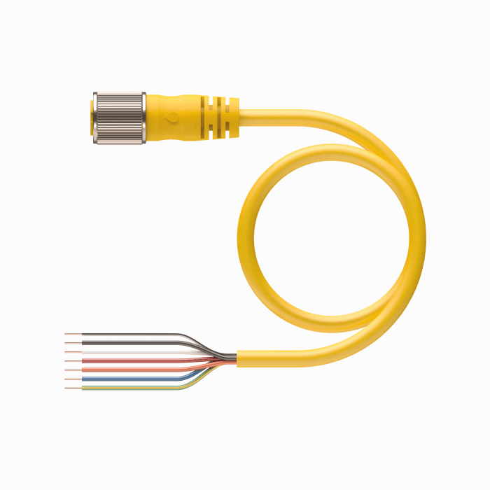 Turck RKM 76-5M/S101 RKM 76-5M/S101 Turck - RKM 76-5M/S101 Actuator and Sensor Cordset, Connection Cable RKM 76-5M/S101 on Powermatic Associates