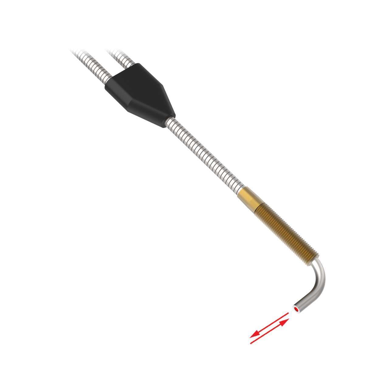 Banner BTA23S Diffuse Mode Bifurcated Glass Fiber 36 long; 0.125 dia. Bundle; Stainless Steel Sheath; Threaded & angled sensing tip BTA23S on Powermatic Associates