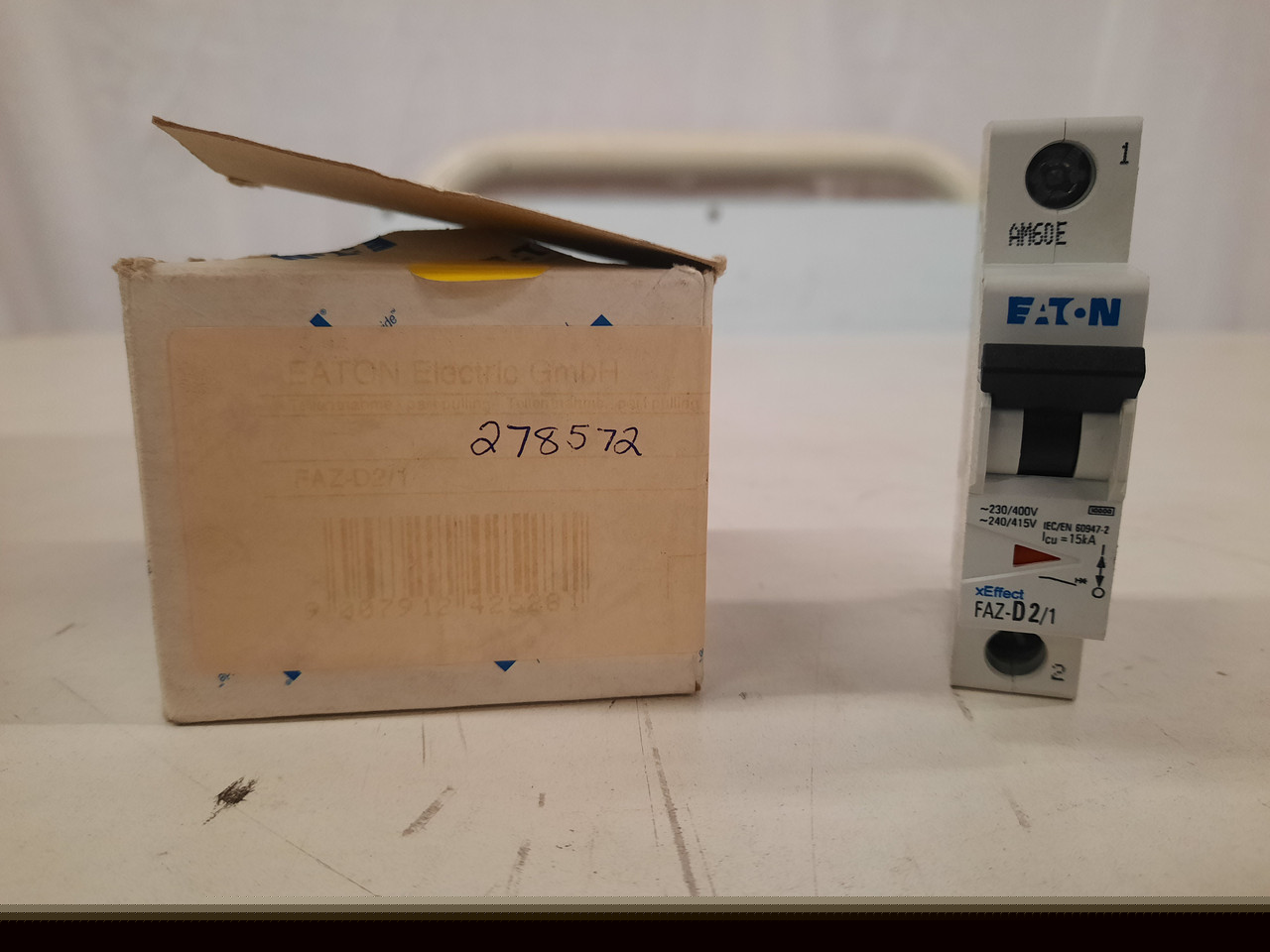 Eaton FAZ-D2/1 277/480 VAC 50/60 Hz, 2 A, 1-Pole, 10 kA, 10 to 20 x Rated Current, Line/Load Terminal, DIN Rail Mount, Standard Packaging, D-Curve, Current Limiting, Thermal Magnetic, Supplementary Protector FAZ-D2/1 on Powermatic Associates