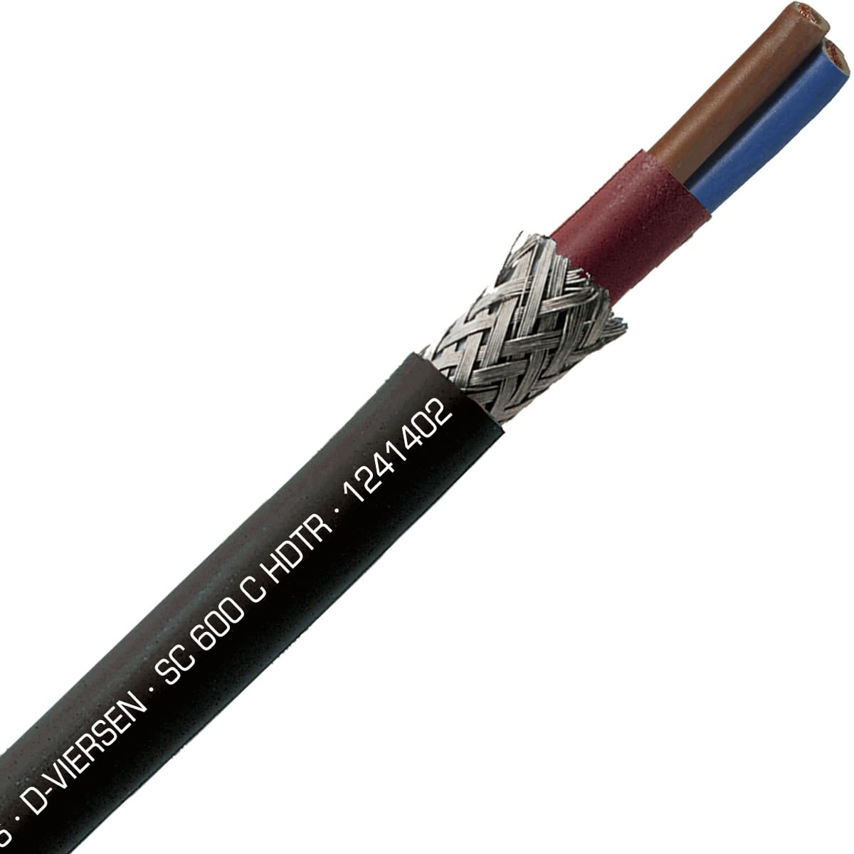 SAB 1241402 SC 600 C HDTR - 14 AWG/2c, shielded halogen free high temperature silicone cable, UL, CSA, CE, RoHS 1241402 on Powermatic Associates