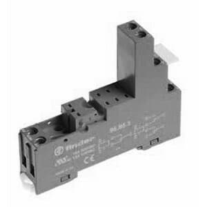 Finder 95.95.30 Plug-in socket - Finder - Rated current 10A - Box-clamp connections - DIN rail / Panel mounting - Black color - IP20 95.95.30 on Powermatic Associates