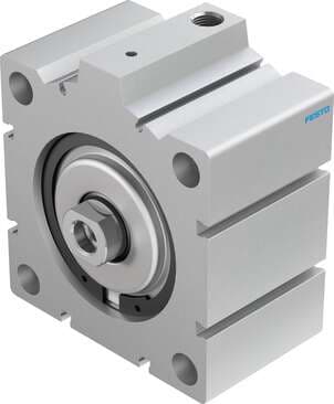 Festo 188324 short-stroke cylinder AEVC-100-10-I-P-A For proximity sensing, piston-rod end with female thread. Stroke: 10 mm, Piston diameter: 100 mm, Spring return force, retracted: 140 N, Based on the standard: (* ISO 6431, * Hole pattern, * VDMA 24562), Cushioning: 188324 on Powermatic Associates