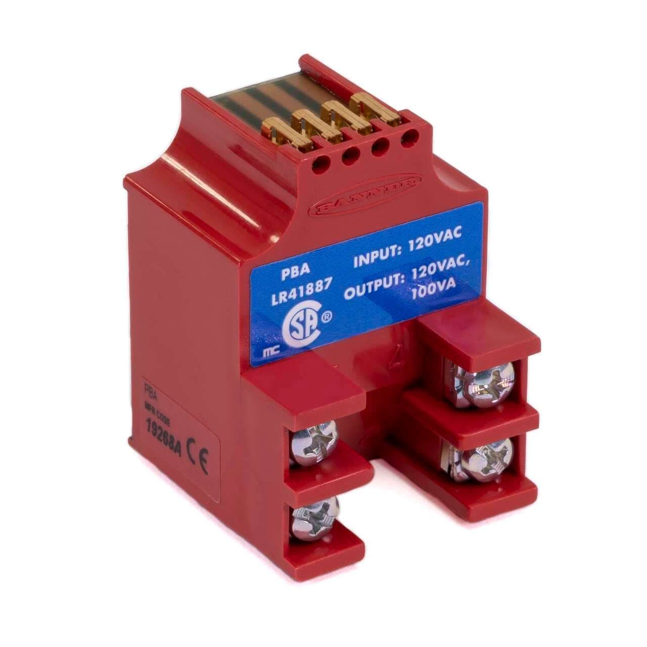 Banner PBA MULTI-BEAM: 3 and 4 wire power block; Range: depends on sensor; Input: 105-130 V ac; Output: SPST solid-state switch - N.O.; Wiring Chamber PBA on Powermatic Associates