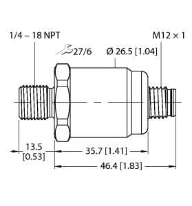 Turck PT0.05R-1503-I2-H1143/D840 PT0.05R-1503-I2-H1143/D840 Turck - PT0.05R-1503-I2-H1143/D840 Pressure Transmitter, With Current Output (2-Wire) PT0.05R-1503-I2-H1143/D840 on Powermatic Associates