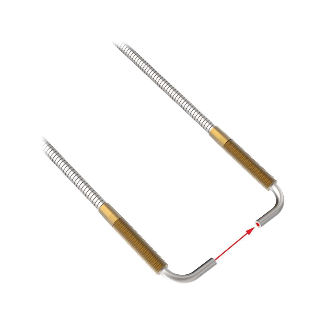 Banner ITA13S Opposed Mode Individual Glass Fiber 36 long; 0.062 dia. Bundle; Stainless Steel Sheath; Threaded & angled sensing tip ITA13S on Powermatic Associates