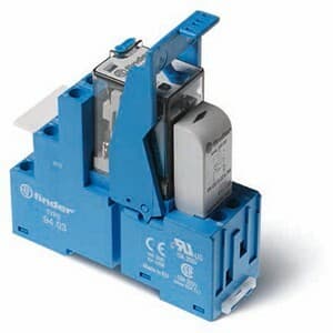 Finder 58.33.9.024.0050 Electromechanical interface relay module pre-assembled with socket base and ejector - with LED indicator - Finder (58 series) - Control coil voltage 24Vdc - 3 poles (3P) - 3C/O / 3PDT (3 Pole Double Throw) contact - Rated current 10A (250Vac; AC-1) / 10A 58.33.9.024.0050 on Powermatic Associates