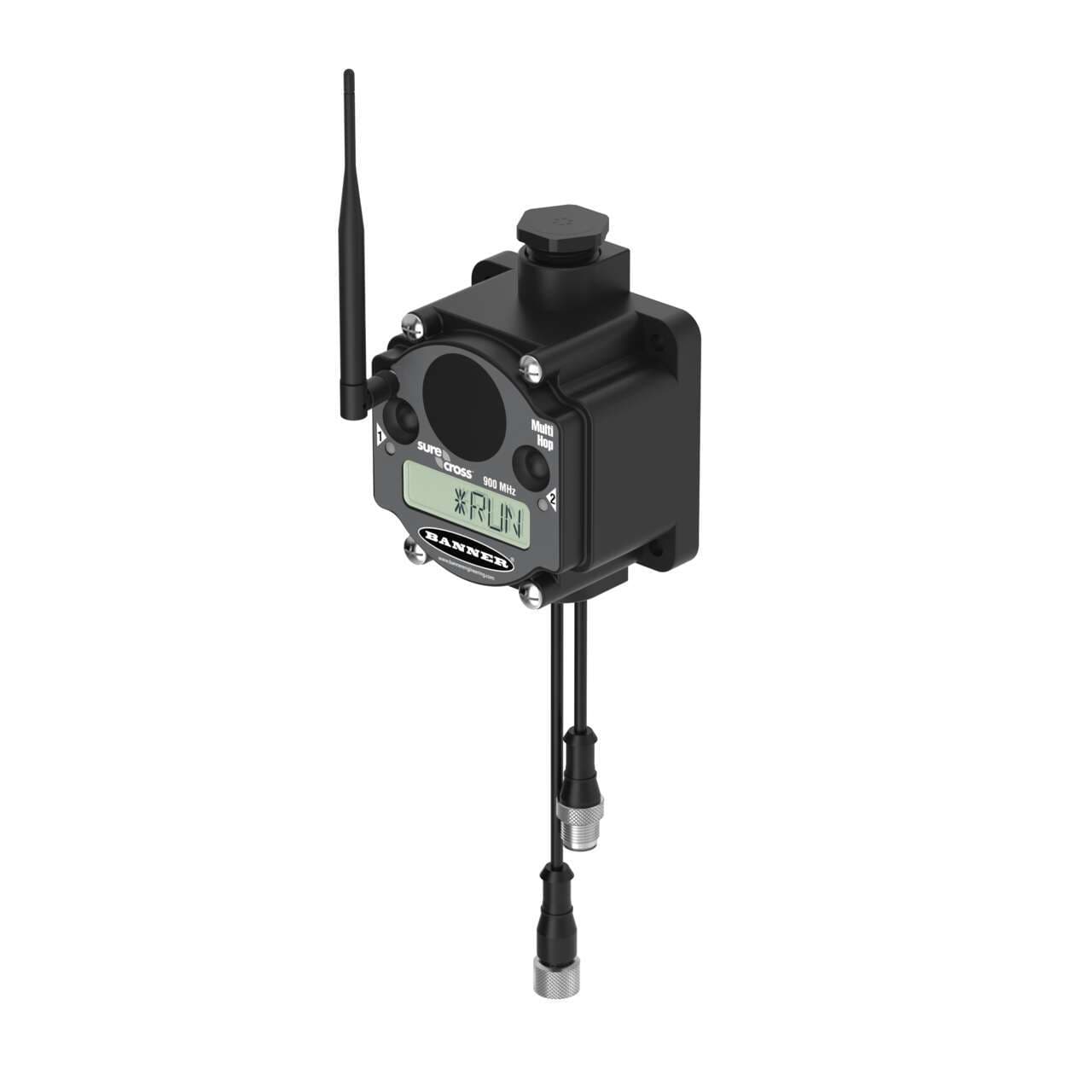 Banner DX80DR9M-H10 NB Banner DX80DR9M-H10 NB - MultiHop 900 MHz 1 W IP67; Flex Power; External Antenna; 1-wire Serial Interface with Extended Addressing and Platform Capabilities; Battery Not Included DX80DR9M-H10 NB on Powermatic Associates