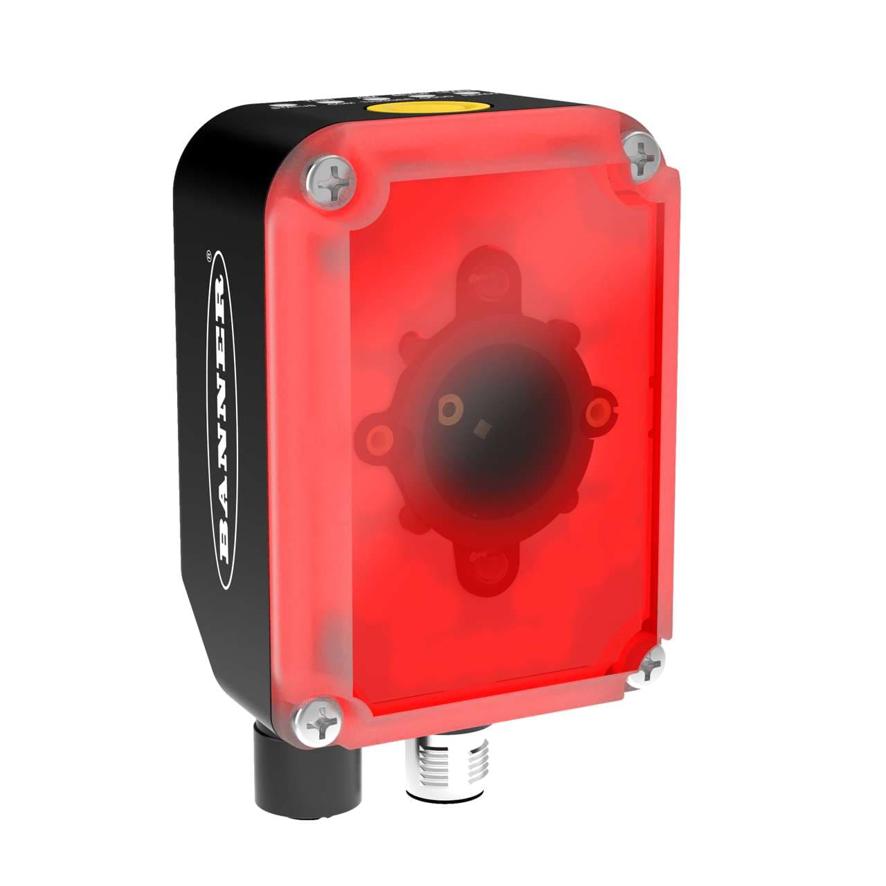 Banner ABR72L16-RDE2 ABR Series Barcode Reader; Resolution: 1600 x 1200 px; Lens: 16 mm Autofocus; Light: Red; Diffused; Ethernet & Serial Communications; 1D + 2D Code ABR72L16-RDE2 on Powermatic Associates