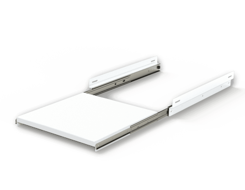 Saginaw Control SCE-20POS Shelf, Pull-Out, Height:2.00", Width:19.50", Depth:20.00", Powder coated white SCE-20POS on Powermatic Associates