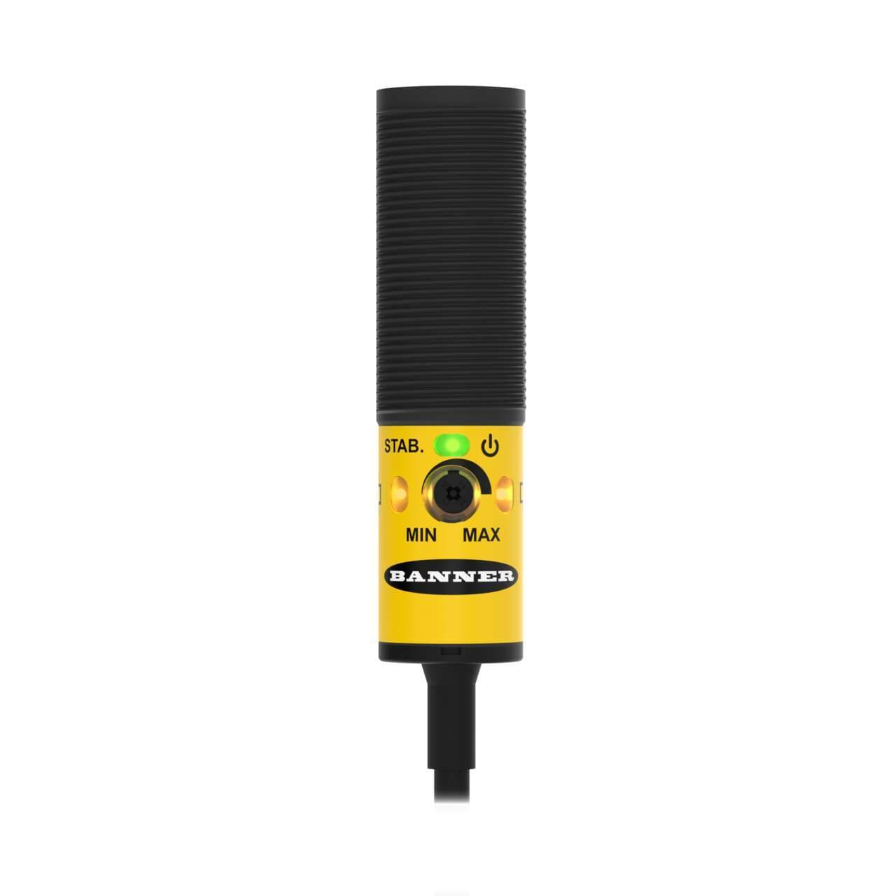 Banner S18-2VPDS-2M S18-2 Series: Diffuse Short Range Reflective; Range: 300 mm; Input: 10-30 V dc; Outputs: complementary PNP; 2 m 4-conductor PVC Cable S18-2VPDS-2M on Powermatic Associates
