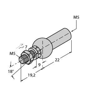 Turck ABVA-M5 ABVA-M5 Turck - ABVA-M5 Accessories, Axial Joint for Guided Positioning Elements ABVA-M5 on Powermatic Associates