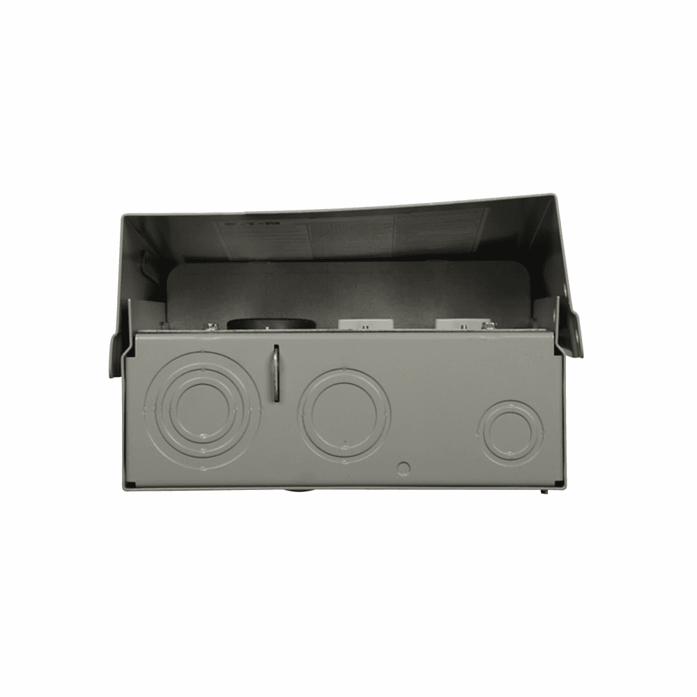 Eaton CHR1G9N4NP CHR1G9N4NP Eaton - Eaton pedestal mount metered, Metered-ringless, Ground fault, Non-ground fault, Non-ground fault, Top feed type, Pedestal, 4 circuits, NEMA TT-30R, NEMA 14-50R, NEMA 5-20R2GFI WRTR CHR1G9N4NP on Powermatic Associates