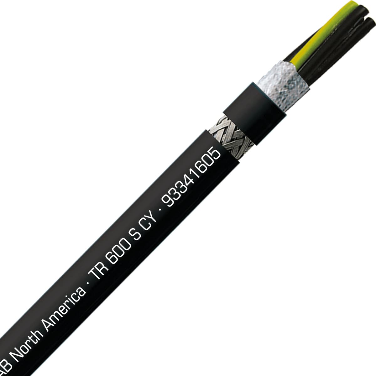 SAB 93341605 TR 600 S CY - 16 AWG/5c, shielded oil resistant flexible exposed run tray cable,UL, CSA, WTTC, CE RoHS 93341605 on Powermatic Associates