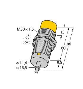Turck NI15-M30T-AN6X NI15-M30T-AN6X Turck - NI15-M30T-AN6X Inductive Sensor NI15-M30T-AN6X on Powermatic Associates