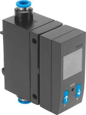 Festo 565391 flow sensor SFAB-50U-WQ6-2SA-M12 With rotatable display and integrated QS fittings. Authorisation: (* RCM Mark, * c UL us - Recognized (OL)), CE mark (see declaration of conformity): (* to EU directive for EMC, * in accordance with EU RoHS directive), KC  565391 on Powermatic Associates