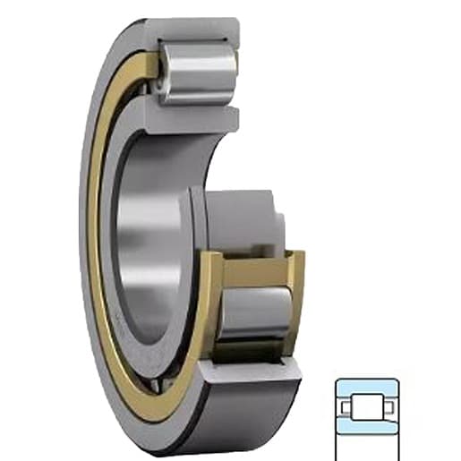 NSK NJ2244EMC3 Cylindrical Roller Bearing; 220MM Bore; Straight Bore Profile; 400MM Outside Diameter; 216MM Width; Brass Cage Matetrial; RBEC 1 | ISO P0; Single Row; Inner Ring - One Side Separable; No Snap Ring; Relubricatable; C3-Loose Internal Clearance; Retainer NJ2244EMC3 on Powermatic Associates