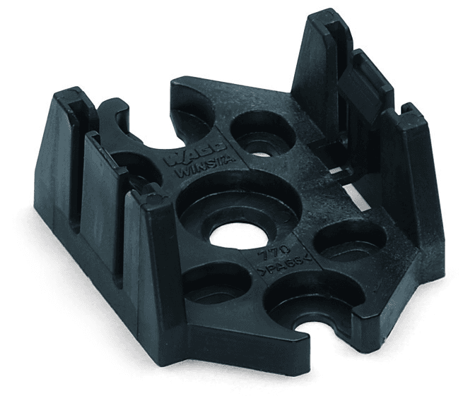 WAGO 770-623 770-623 WAGO - Mounting plate; 3-pole; for distribution connectors; Plastic; black 770-623 on Powermatic Associates