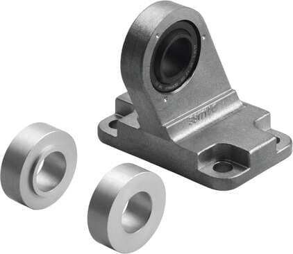 Festo 5564 clevis foot LSN-63 With spherical bearing. Size: 63, Corrosion resistance classification CRC: 1 - Low corrosion stress, Ambient temperature: -40 - 120 °C, Product weight: 471 g, Materials note: (* Free of copper and PTFE, * Conforms to RoHS) 5564 on Powermatic Associates