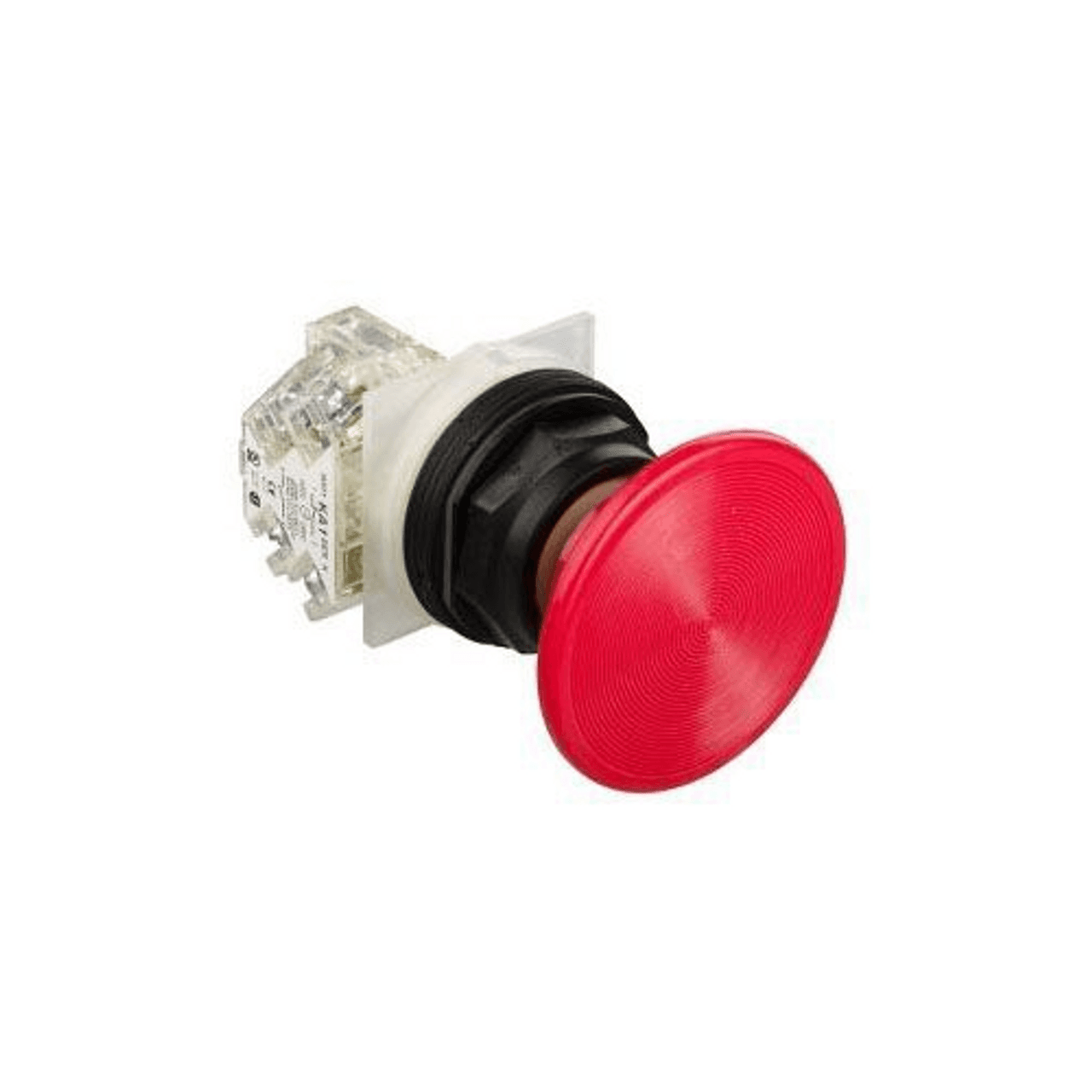 Schneider Electric 9001SKR25RH13 Schneider Electric 9001SKR25RH13 is a mushroom corrosion-resistant push-button from the 9001SK sub-range, designed with a screw-in head for secure attachment. This push-button features a plastic, round shape with a diameter of 30 mm for the mushroom head and 57 mm overall. It is equipped with 1 Normally Open (NO) and 1 Normally Closed (NC) auxiliary contacts, supporting a rated operating voltage (Ue) of 600 V. The control circuit rated current is 10 A at 240Vac (AC-15), 3 A at 125Vdc (DC-13), and 0.55 A, ensuring compatibility with a variety of electrical setups. The 9001SKR25RH13 offers a degree of protection rated at IP66, NEMA 1, 2, 3, 3R, 4, 4X, 12, and 13, making it resistant to various environmental conditions. Its rated impulse voltage (Uimp) is 2.5 kV, highlighting its capability to withstand significant voltage spikes. The device utilizes screw-clamp terminals for connections and operates on a spring-return (impulse/momentary) mechanism, facilitating easy and intuitive use. 9001SKR25RH13 on Powermatic Associates