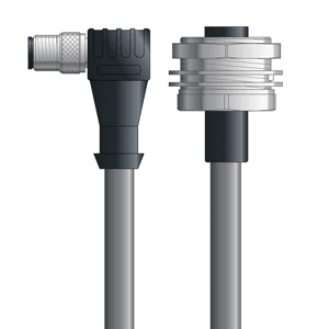 Lapp DN4110081S10 DN4110081S10 - LAPP UNITRONIC® DeviceNet Cordsets 15 & 18 AWG / 1 + 1 pair Bus - Gray PVC - M12 Male 90 deg / 7/8 in Female Bulkhead connectors - 10m DN4110081S10 on Powermatic Associates