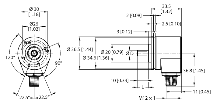 Turck RI-04QA0C-2I1000-H1181 RI-04QA0C-2I1000-H1181 Turck - RI-04QA0C-2I1000-H1181 Incremental Encoder, Industrial Line RI-04QA0C-2I1000-H1181 on Powermatic Associates