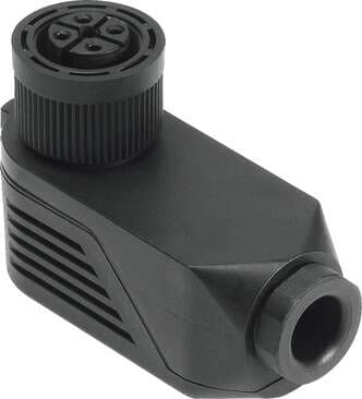 Festo 533119 power supply socket NTSD-WD-11 For valve terminals. Mounting type: With sleeve nut, Assembly position: Any, Product weight: 34 g, Electrical connection: (* 4-pin, * Plug socket angled, * Screwed terminal), Operating voltage range AC: <: 250 V 533119 on Powermatic Associates