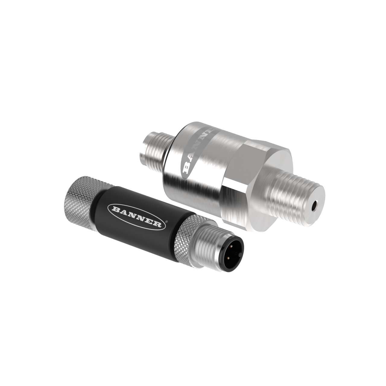 Banner S15C-PS3000SS-MQ Banner S15C-PS3000SS-MQ - S15C Series: In-Line Converter w/ 3000PSIG Stainless Steel Pressure Sensor; Voltage: 12-30 V dc; IP65/IP67/IP68; Input: Pressure Sensor; Output: Modbus; Female-Male 4-pin M12 QD S15C-PS3000SS-MQ on Powermatic Associates