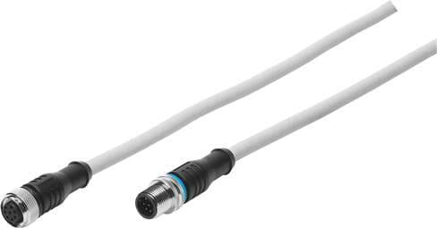 Festo 525617 connecting cable KM12-8GD8GS-2-PU Cable identification: Without inscription label holder, Connection frequency: 50, Product weight: 140 g, Electrical connection 1, function: Field device side, Electrical connection 1, design: Round 525617 on Powermatic Associates