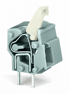 WAGO 257-763 257-763 WAGO - Stackable PCB terminal block; push-button; 2.5 mm²; Pin spacing 10/10.16 mm; 1-pole; CAGE CLAMP®; commoning option; 2,50 mm²; light gray 257-763 on Powermatic Associates