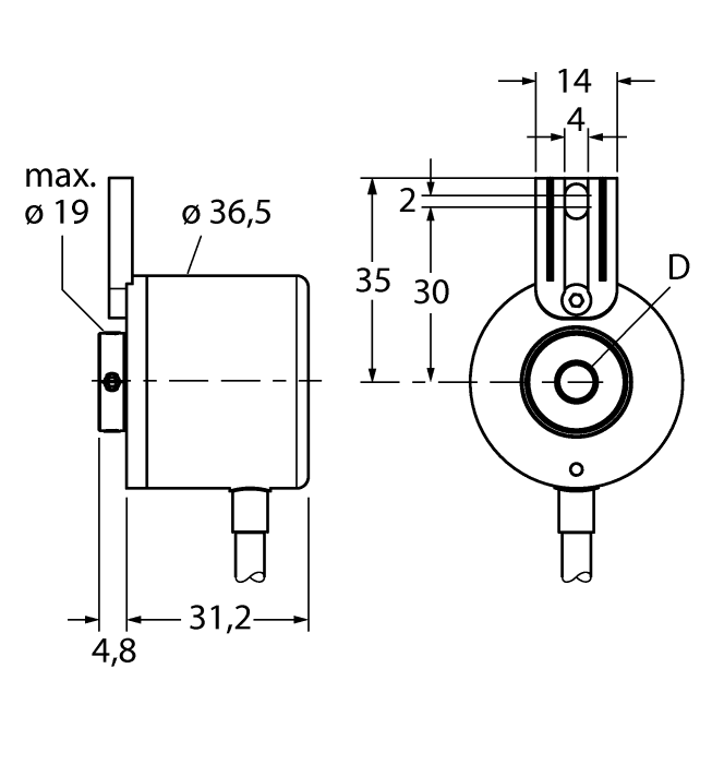 Turck RI-05IA0T-4A1024-C RI-05IA0T-4A1024-C Turck - RI-05IA0T-4A1024-C Incremental Encoder, Industrial Line RI-05IA0T-4A1024-C on Powermatic Associates