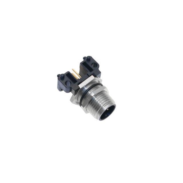 Mencom MDE45-4MR-PCB Ethernet, Receptacle, 4 Pole, M12 D-Coded Male Straight, 4A, PCB, Nickel Plated Brass MDE45-4MR-PCB on Powermatic Associates