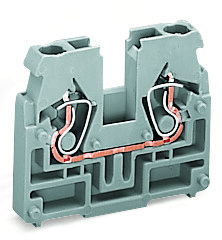 WAGO 869-321 869-321 WAGO - 2-conductor terminal block; without push-buttons; without snap-in mounting foot; 1-pole; 2.5 mm²; CAGE CLAMP®; 2,50 mm²; gray 869-321 on Powermatic Associates