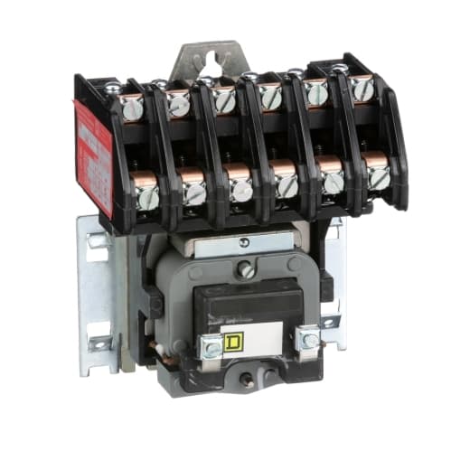 Schneider Electric 8903LO60V03 8903L electrically held lighting contactor, 6 P, 6 NO, 30 A, 600 V, 220/240 V 50 8903LO60V03 on Powermatic Associates