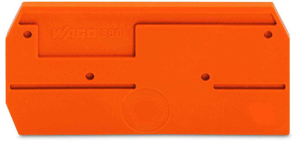 WAGO 880-328 880-328 WAGO - End and intermediate plate; 2.5 mm thick; orange 880-328 on Powermatic Associates