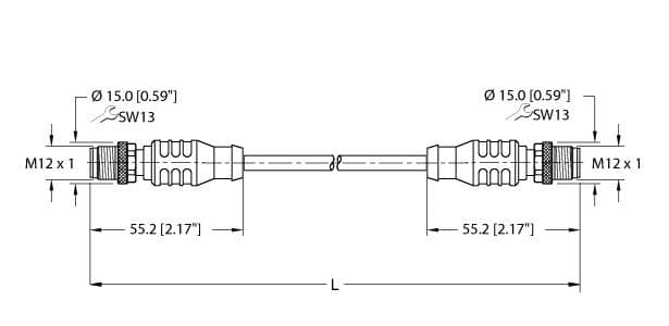 Turck RSSX RSSX 841-0.3M RSSX RSSX 841-0.3M Turck - RSSX RSSX 841-0.3M Industrial Ethernet Cable RSSX RSSX 841-0.3M on Powermatic Associates
