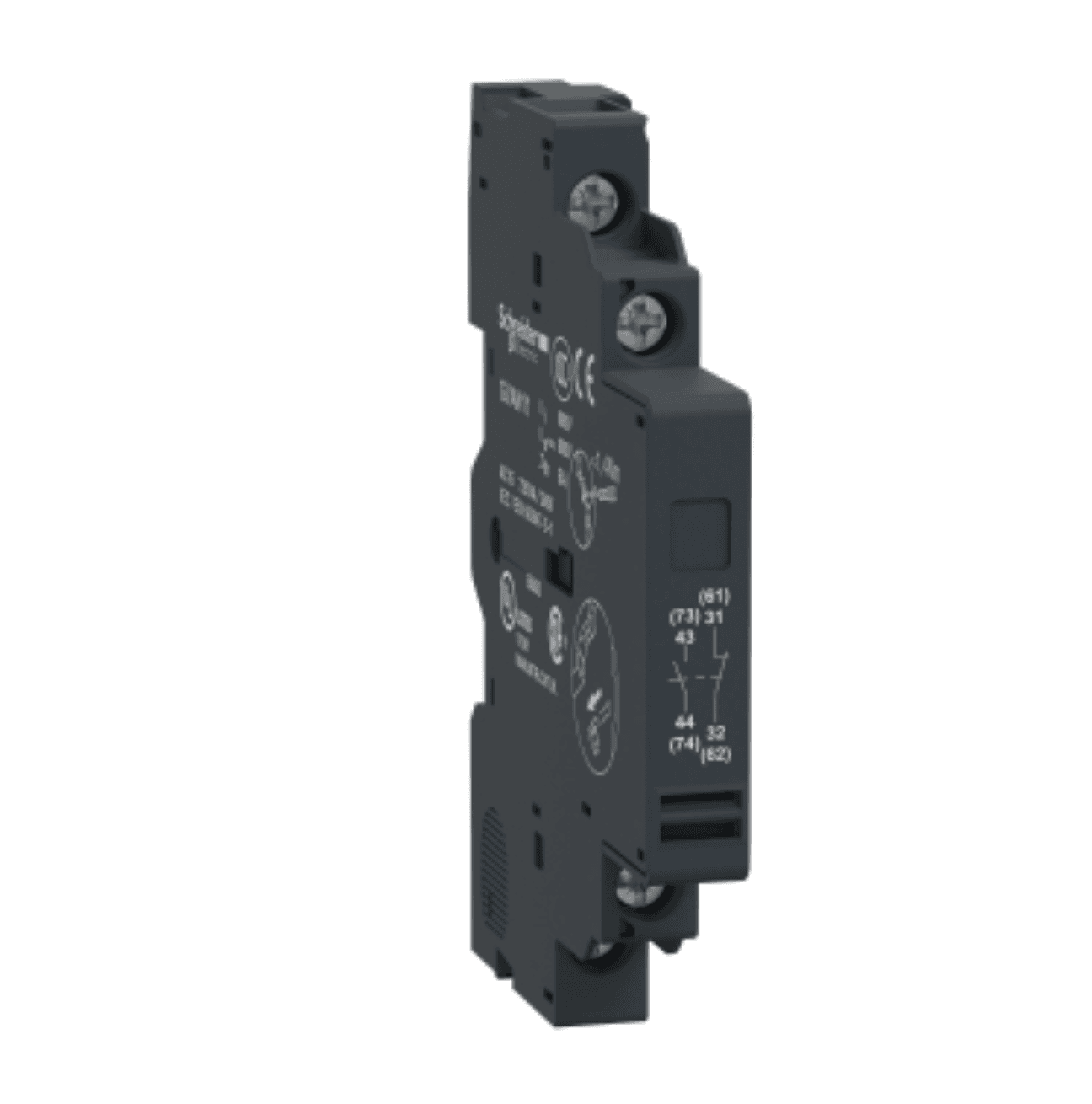 Schneider Electric GVAN11 Schneider Electric GVAN11 is an auxiliary contact designed for use with the GV3 range, providing breaker status indication (Open/Closed). It features a rated insulation voltage (Ui) of 690 V, equipped with 1 Normally Open (NO) and 1 Normally Closed (NC) auxiliary contacts. The GVAN11 is engineered for mechanical durability of up to 100,000 operations at no load and maintains the same level of electrical durability with load, ensuring a total of 100,000 operations. GVAN11 on Powermatic Associates