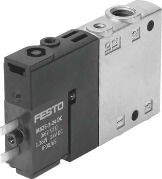 Festo 196916 solenoid valve CPE10-M1BH-3GLS-M7 High component density Valve function: 3/2 closed, monostable, Type of actuation: electrical, Width: 10 mm, Standard nominal flow rate: 400 l/min, Operating pressure: -0,9 - 10 bar 196916 on Powermatic Associates