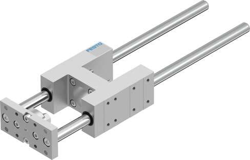 Festo 2784164 guide unit EAGF-V2-KF-50-320 For electric cylinder ESBF. Size: 50, Stroke: 320 mm, Reversing backlash: 0 µm, Assembly position: Any, Guide: Recirculating ball bearing guide 2784164 on Powermatic Associates