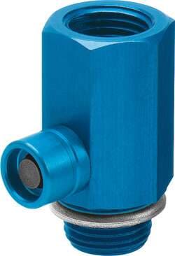 Festo 184588 manual override HAB-1/2 For exhaust air. Nominal size: 14 mm, Assembly position: Any, Valve function: exhaust component, Operating pressure: 0 - 10 bar, Standard nominal flow rate, exhaust: 165 l/min 184588 on Powermatic Associates