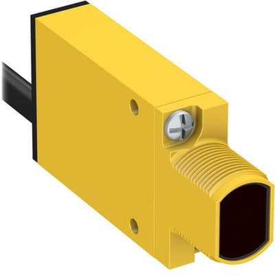 Banner SMA31E W-30 Photo-electric emitter with through-beam system / opposed mode - Banner Engineering (MINI-BEAM series - SM2A312) - Part #26856 - Infrared (IR) light (880nm) - Supply voltage 24Vac-240Vac (200Vac / 220Vac nom.) - Pre-wired with 30ft / 9m cable terminated w SMA31E W-30 on Powermatic Associates