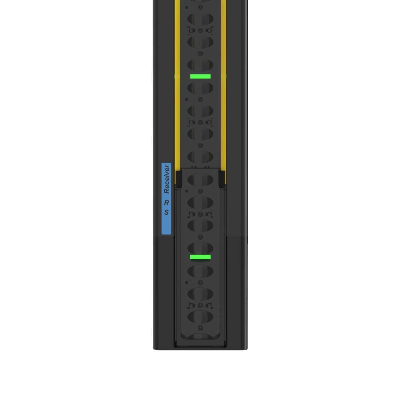 Banner SLLR40-980-S EZ-SCREEN LS, Receiver; Resolution: 40 mm; Range: 12 m (40 ft); Defined Area: 980 mm (38.6 in); Housing: Black; Connection: Removable Disconnect (RD); Mounting Hardware and Cable/M12 Pigtail Ordered Separately SLLR40-980-S on Powermatic Associates
