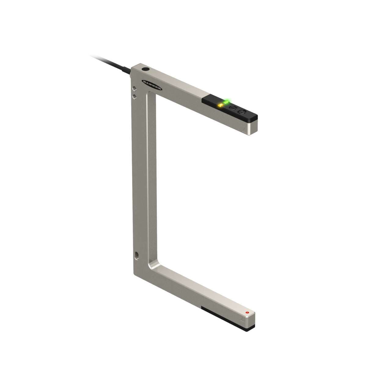 Banner SLM180B6QPMA SLM Series: Rugged Nickel-Plated Metal Fixed-Distance Slot Sensor; Slot Width: 180 mm; Input 10-30 V dc; Output: Bipolar: 1 NPN 1 PNP; 150 mm (6 in) M12 PUR Pigtail QD SLM180B6QPMA on Powermatic Associates
