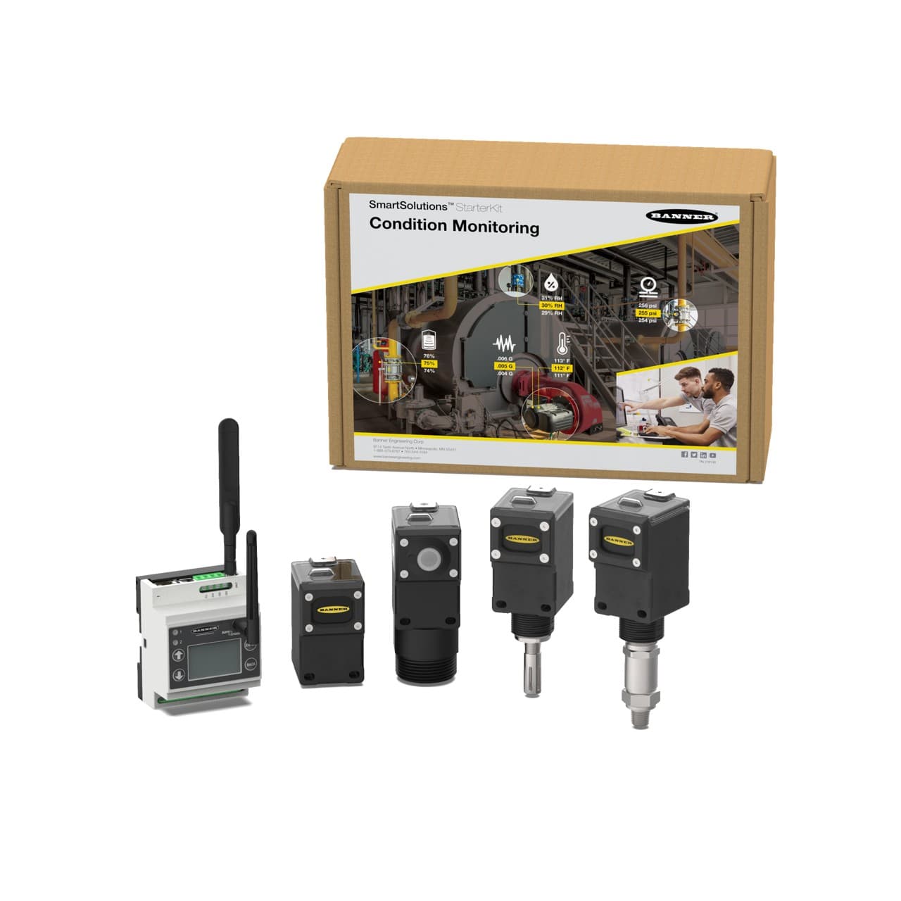 Banner STARTERKIT9700-CM-A StarterKit, 900MHz, DXM700, Condition Monitoring System, AT&T North America Only STARTERKIT9700-CM-A on Powermatic Associates