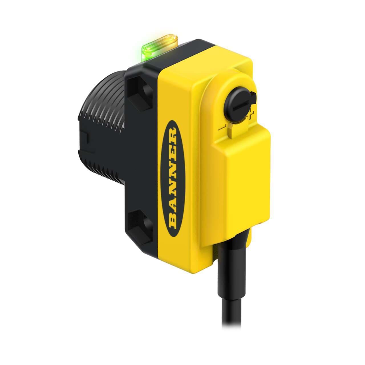 Banner QS18VP6CV45 WORLD-BEAM QS18 Series: Convergent; Focal Point: 43 mm; Input: 10-30 V dc; Output: Complementary Solid-State PNP; 2 m (6.5 ft) Cable QS18VP6CV45 on Powermatic Associates