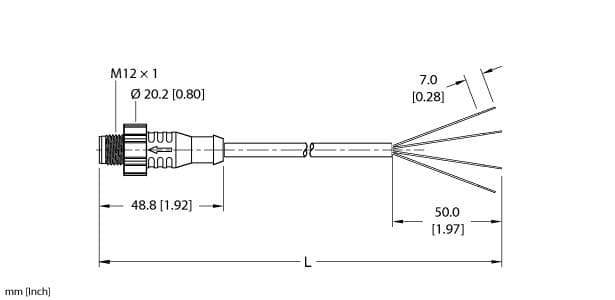 Turck ESRT-A4.400-GC2Y-2 ESRT-A4.400-GC2Y-2 Turck - ESRT-A4.400-GC2Y-2 Actuator and Sensor Cordset, Connection Cable ESRT-A4.400-GC2Y-2 on Powermatic Associates