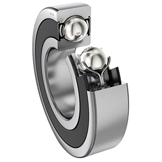 NSK 6214VVC3 W/AS2 GRS RADIAL AND DEEP GROOVE BALL BEARING W/AS2 GRS LIGHT 70MM DIA BORE 125MM OD 1 ROW 24MM W 65500 N DYNAMIC/44000 N STATIC LOAD 6214VVC3 W/AS2 GRS on Powermatic Associates